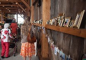 Walk of Hay Barn with decorations